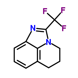 2-(Trifluoromethyl)-5,6-dihydro-4H-imidazo[4,5,1-ij]quinoline结构式