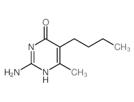 2-氨基-5-丁基-6-甲基嘧啶-4-醇结构式
