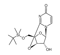 1-[2,3'-anhydro-5'-O-(tert-butyldimethylsilyl)-β-D-xylofuranosyl]uracil结构式