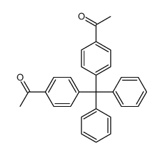1-[4-[(4-acetylphenyl)-diphenylmethyl]phenyl]ethanone Structure