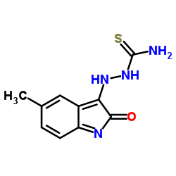 2-(5-Methyl-2-oxo-2H-indol-3-yl)hydrazinecarbothioamide Structure