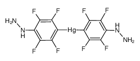 bis(4-hydrazino-tetrafluorophenyl) mercury Structure