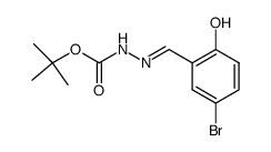 tert-butyl 2-(5-bromo-2-hydroxybenzylidene)hydrazine-1-carboxylate Structure