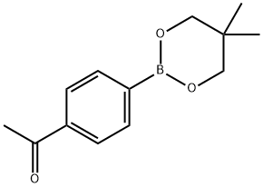 4-乙酰苯硼酸新戊二醇酯结构式