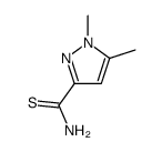 1,5-二甲基-1H-吡唑-3-硫代甲酰胺结构式