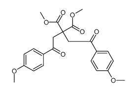 dimethyl 2,2-bis[2-(4-methoxyphenyl)-2-oxoethyl]propanedioate Structure