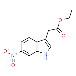 6-硝基吲哚-3-乙酸乙酯结构式