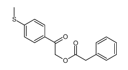 [2-(4-methylsulfanylphenyl)-2-oxoethyl] 2-phenylacetate结构式