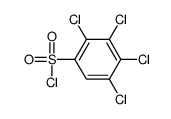 2,3,4,5-TETRACHLOROBENZENE-1-SULFONYL CHLORIDE Structure