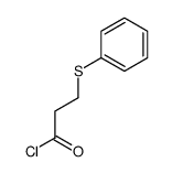 3-phenylsulfanylpropanoyl chloride Structure