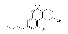 6,6-dimethyl-3-pentyl-6a,7,8,9,10,10a-hexahydrobenzo[c]chromene-1,9-diol结构式