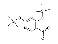 5-nitro-2,4-bis-O-trimethylsilyluracil结构式