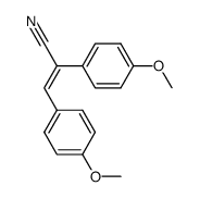 (E)-2,3-bis(4-methoxyphenyl)acrylonitrile结构式
