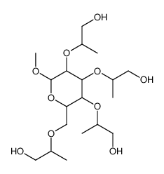 2-[[3,4,5-tris(1-hydroxypropan-2-yloxy)-6-methoxyoxan-2-yl]methoxy]propan-1-ol结构式