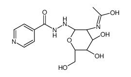 N-[(3R,4R,5S,6R)-4,5-dihydroxy-6-(hydroxymethyl)-2-[2-(pyridine-4-carbonyl)hydrazinyl]oxan-3-yl]acetamide Structure