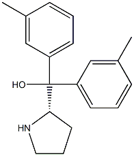 (S)-pyrrolidin-2-yldi-m-tolylmethanol Structure