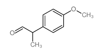 2-(4-甲氧基苯基)丙醛结构式