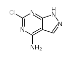 1H-Pyrazolo[3,4-d]pyrimidin-4-amine,6-chloro-结构式