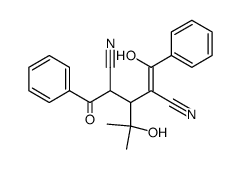 2-benzoyl-4-(hydroxy(phenyl)methylene)-3-(2-hydroxypropan-2-yl)pentanedinitrile结构式