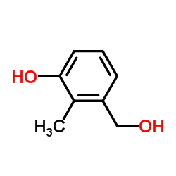 3-(羟基甲基)-2-甲基苯酚结构式