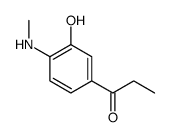 1-[3-hydroxy-4-(methylamino)phenyl]propan-1-one Structure
