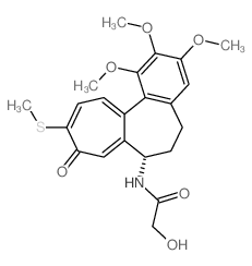 Colchicine, 10-demethoxy-17-hydroxy-10-methylthio- Structure