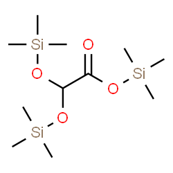 2,2-Bis(trimethylsiloxy)acetic acid trimethylsilyl ester structure
