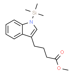 1-(Trimethylsilyl)-1H-indole-3-butanoic acid methyl ester Structure
