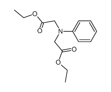 2,2'-(Phenylimino)bis(acetic acid ethyl) ester Structure