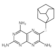 2,4,7-Pteridinetriamine,6-(tricyclo[3.3.1.13,7]dec-1-ylthio)- Structure