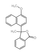 3-(4-methoxynaphthalen-1-yl)-3-methyl-isobenzofuran-1-one Structure