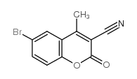 6-溴-3-氰基-4-甲基香豆素结构式