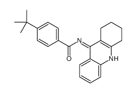 4-tert-butyl-N-(1,2,3,4-tetrahydroacridin-9-yl)benzamide结构式