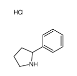 2-PHENYLPYRROLIDINE HYDROCHLORIDE Structure