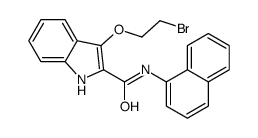 3-(2-bromoethoxy)-N-naphthalen-1-yl-1H-indole-2-carboxamide Structure