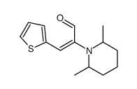 Piperidine, 2,6-dimethyl-1-[1-oxo-3-(2-thienyl)-2-propenyl]- (9CI)结构式