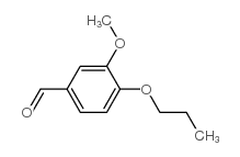 3-甲氧基-4-丙氧基苯甲醛结构式