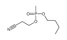 3-[butoxy(methyl)phosphoryl]oxypropanenitrile Structure