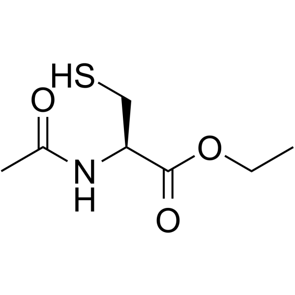 N-乙酰-L-半胱氨酸乙酯结构式