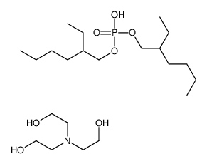 磷酸二(2-乙基己基)酯与三乙醇胺的化合物结构式