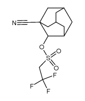 1-cyanoadamantan-2-yl 2,2,2-trifluoroethanesulfonate结构式