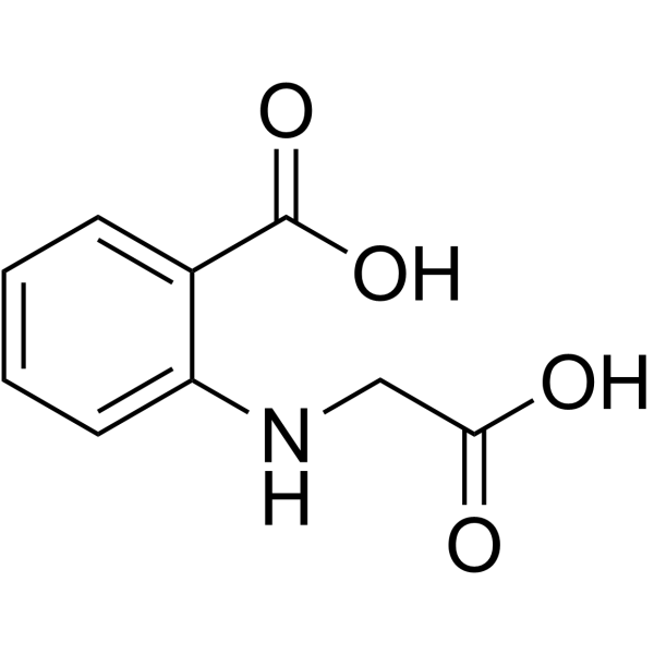 2-((Carboxymethyl)amino)benzoic acid Structure