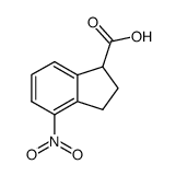 4-nitro-indane-1-carboxylic acid Structure