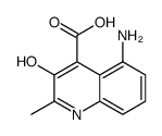 5-amino-3-hydroxy-2-methylquinoline-4-carboxylic acid Structure