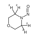 N-亚硝基吗啉-d4结构式