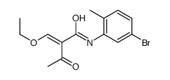 N-(5-bromo-2-methylphenyl)-2-(ethoxymethylidene)-3-oxobutanamide Structure