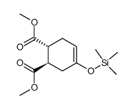 dimethyl trans-4-trimethylsilyloxy-4-cyclohexene-1,2-dicarboxylate Structure