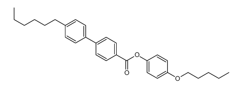 (4-pentoxyphenyl) 4-(4-hexylphenyl)benzoate结构式