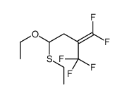 4-ethoxy-4-ethylsulfanyl-1,1-difluoro-2-(trifluoromethyl)but-1-ene Structure