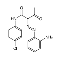 2-[(2-aminophenyl)diazenyl]-N-(4-chlorophenyl)-3-oxobutanamide结构式